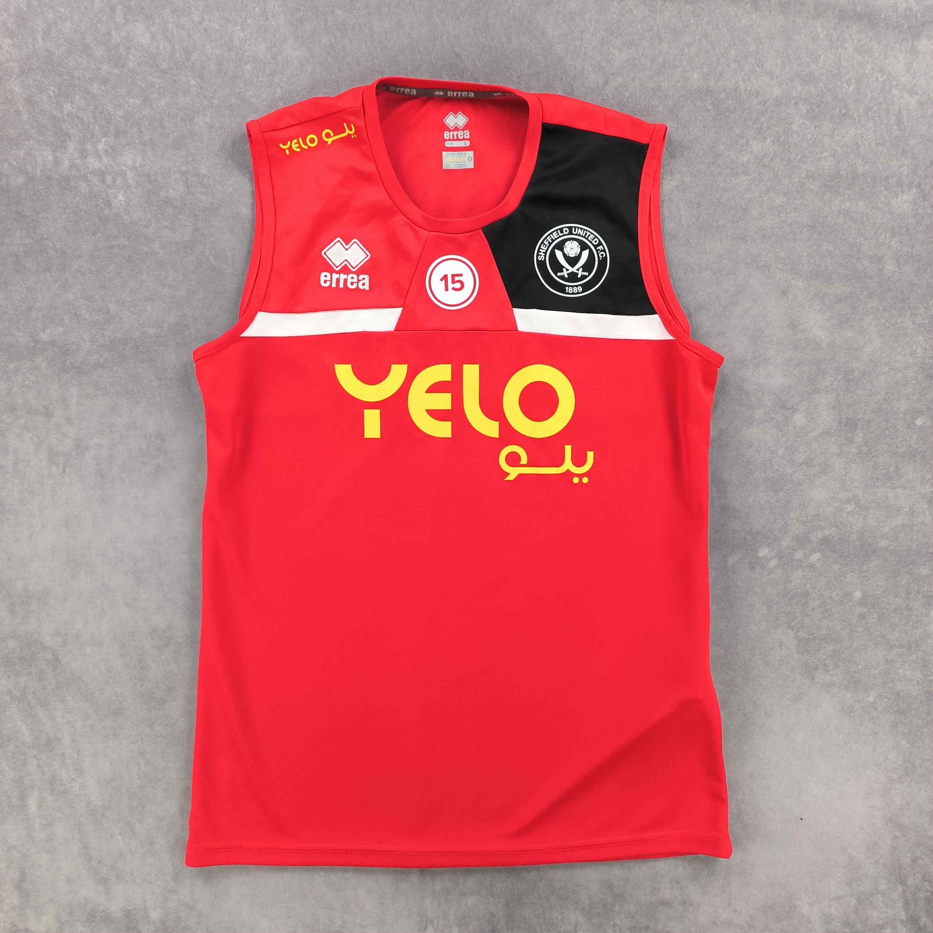 Errea Sheffield United 2022-23 Errea training football jersey sz L Size US L / EU 52-54 / 3 - 1 Thumbnail