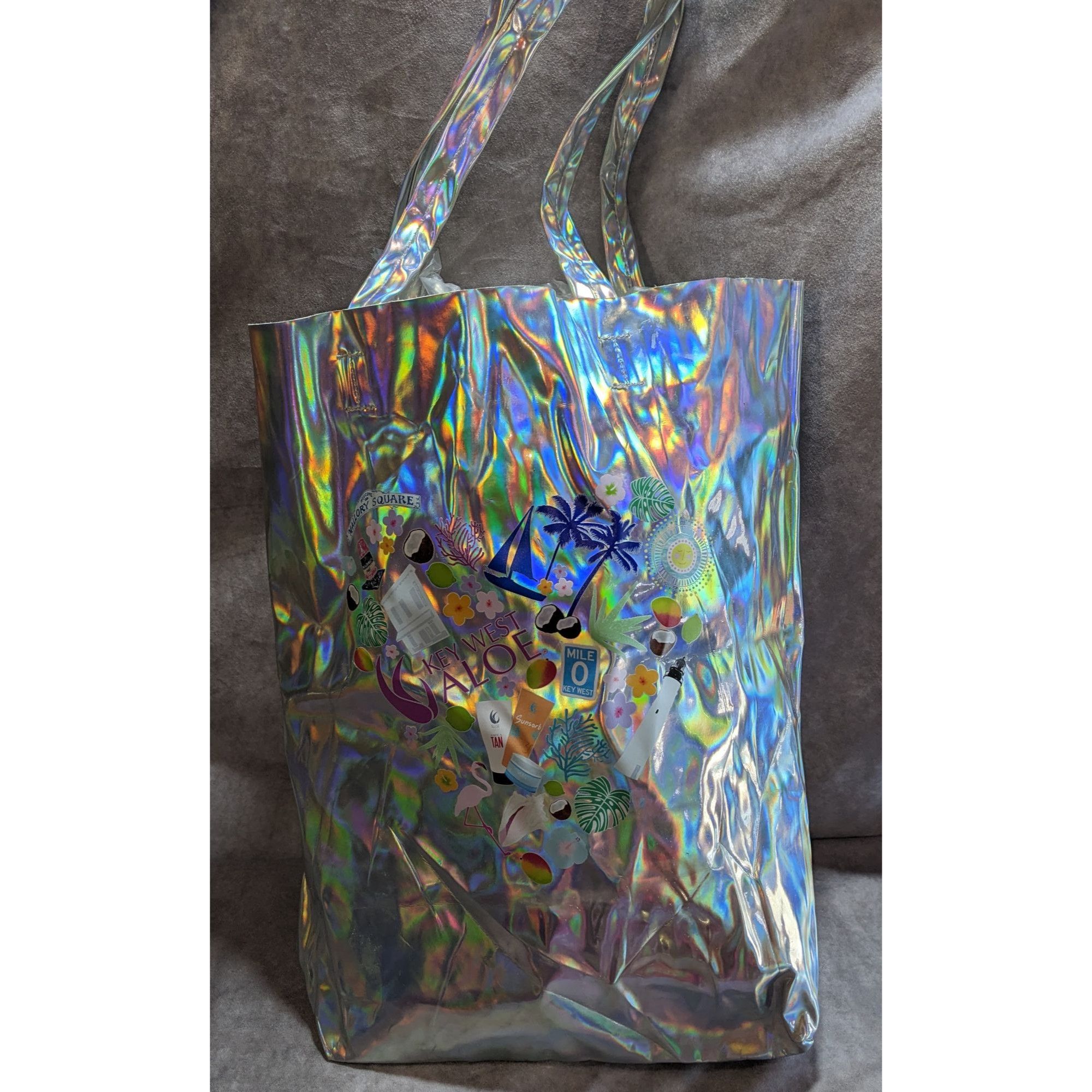 Other Key West Aloe Holographic Florida-Themed Tote Bag Size ONE SIZE - 1 Thumbnail