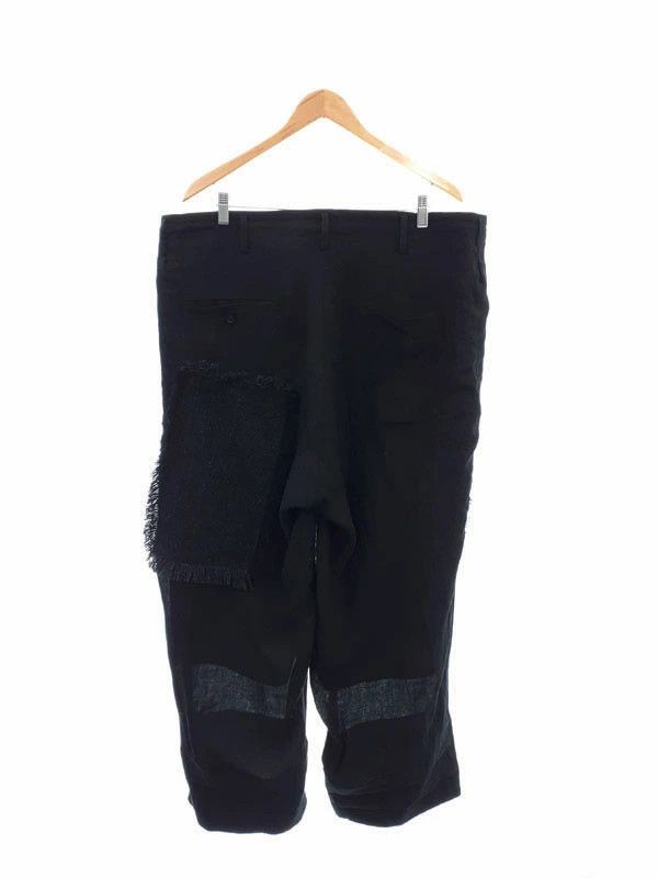 Yohji Yamamoto POUR HOMME linen tweed patched pants HZ-P92-334 Size US 40 / EU 56 - 2 Thumbnail