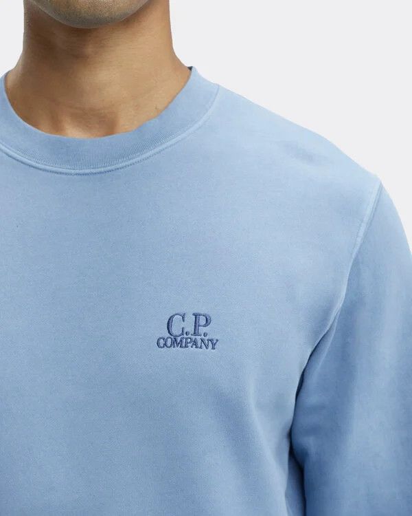 C.P. Company o1y1224 Logo Crewneck Sweatshirt in Blue Size US XXL / EU 58 / 5 - 3 Thumbnail