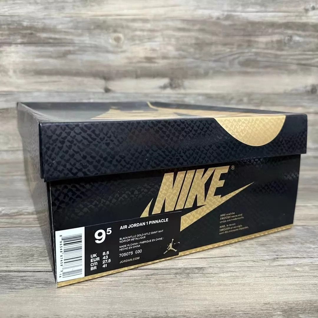 Nike Air Jordan 1 Pinnacle Black & Gold 43 Size US 10 / EU 43 - 9 Thumbnail