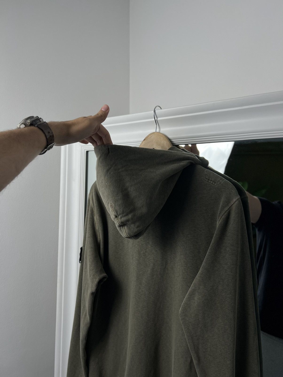 Designer × Stone Island Stone Island Khaki Green Hoodie L — Perfect Condition Size US L / EU 52-54 / 3 - 13 Thumbnail
