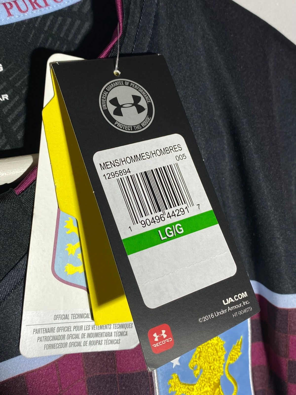 Under Armour Under Armour Aston Villa 2017/18 Away Football Shirt Size US L / EU 52-54 / 3 - 13 Thumbnail