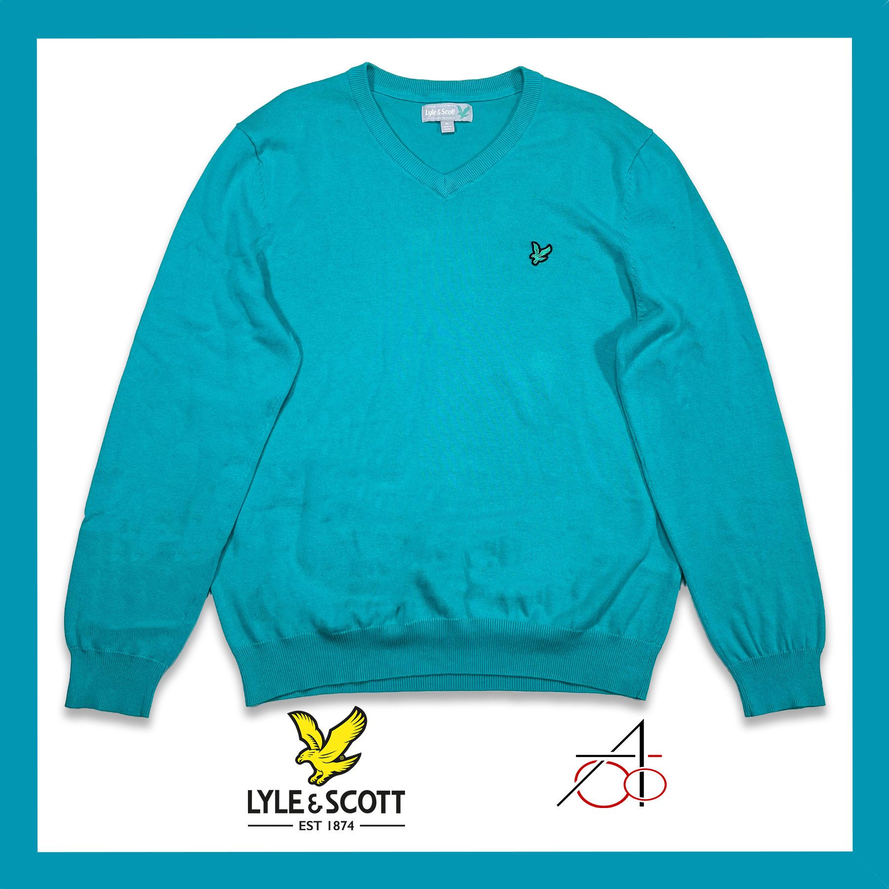 Lyle & Scott Lyle and Scott Vintage Sweater with rare Gray tags Size US XL / EU 56 / 4 - 1 Thumbnail