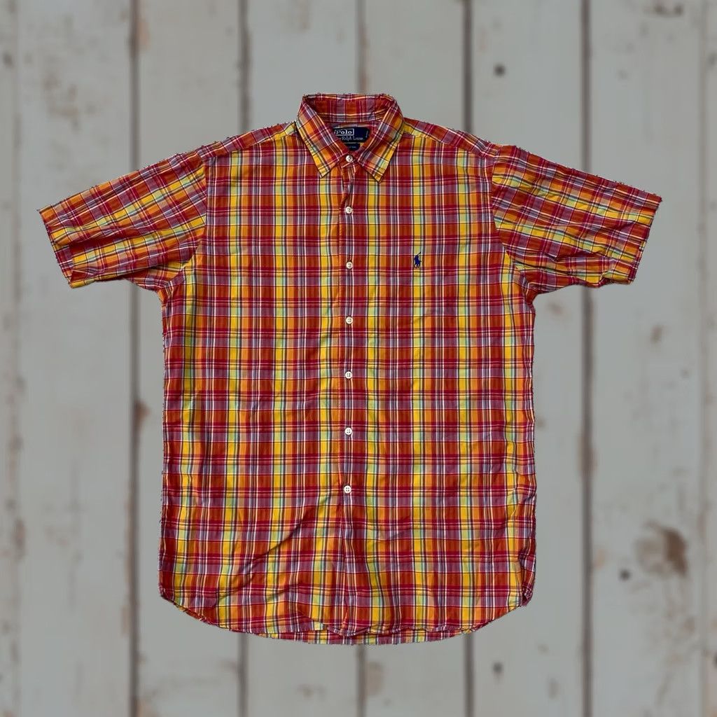 Polo Ralph Lauren VINTAGE Polo Ralph Lauren Short Sleeve Button Shirt Mens M Pink Plaid Preppy 90s Size US M / EU 48-50 / 2 - 1 Thumbnail