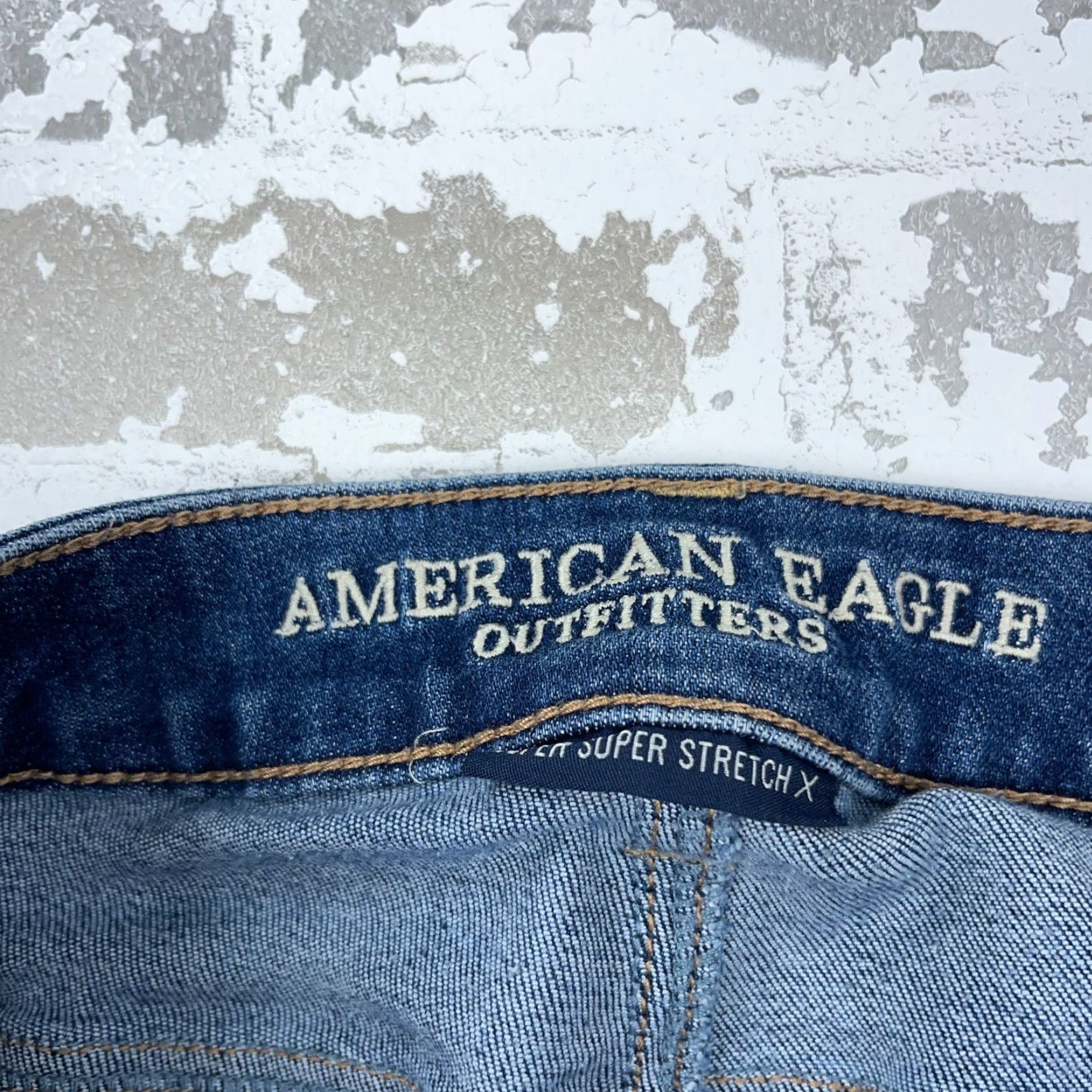 American Eagle Outfitters American Eagle Outfitters Jegging Jeans Women 4 Med Wash Blue Stretch Pockets Belt Loops 5-Pocket Modern Classic Womens Size 27" / US 4 / IT 40 - 6 Thumbnail