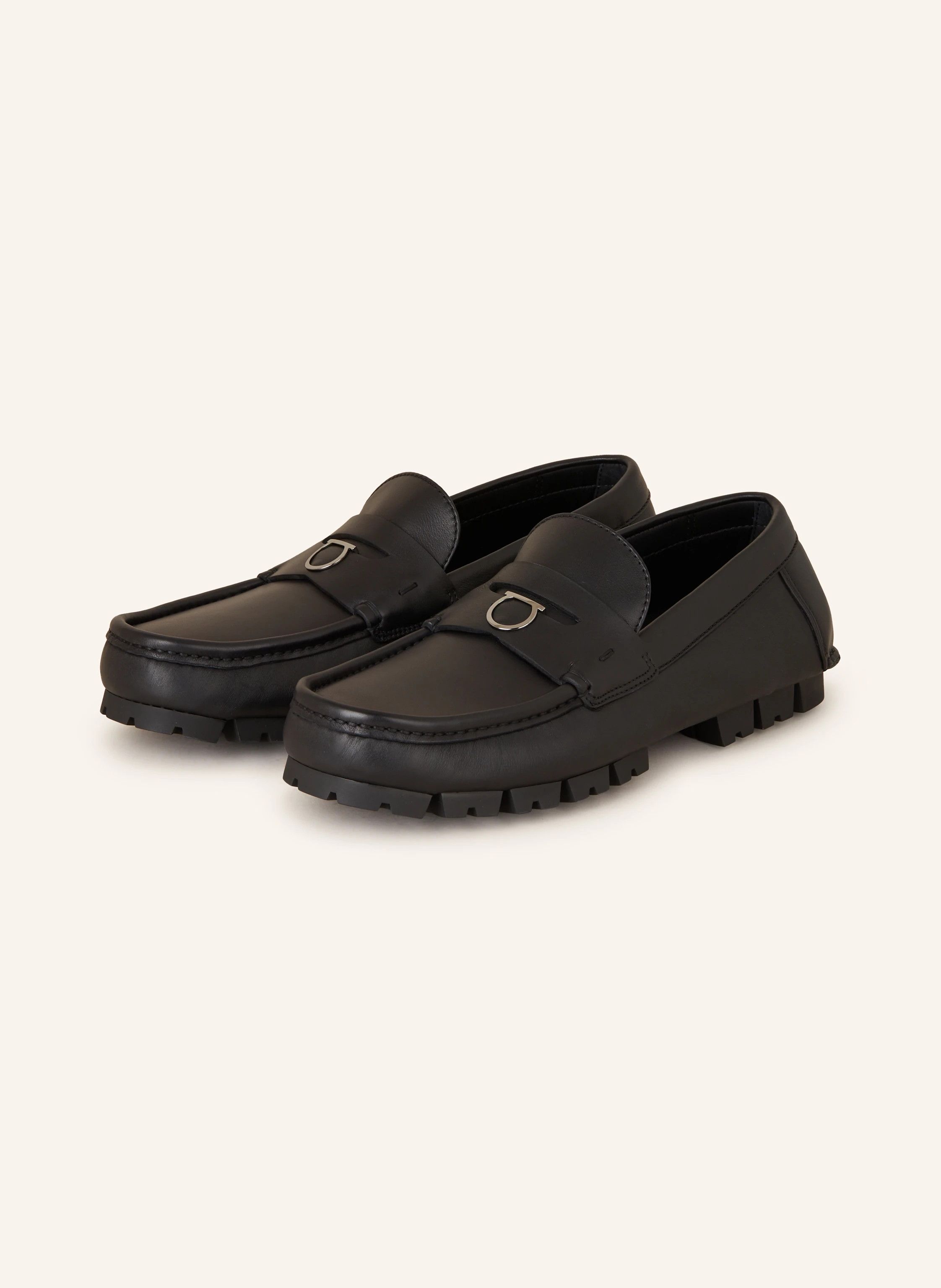 Salvatore Ferragamo o1s1rm0924 Penny Loafers in Black Size US 10 / EU 43 - 4 Thumbnail