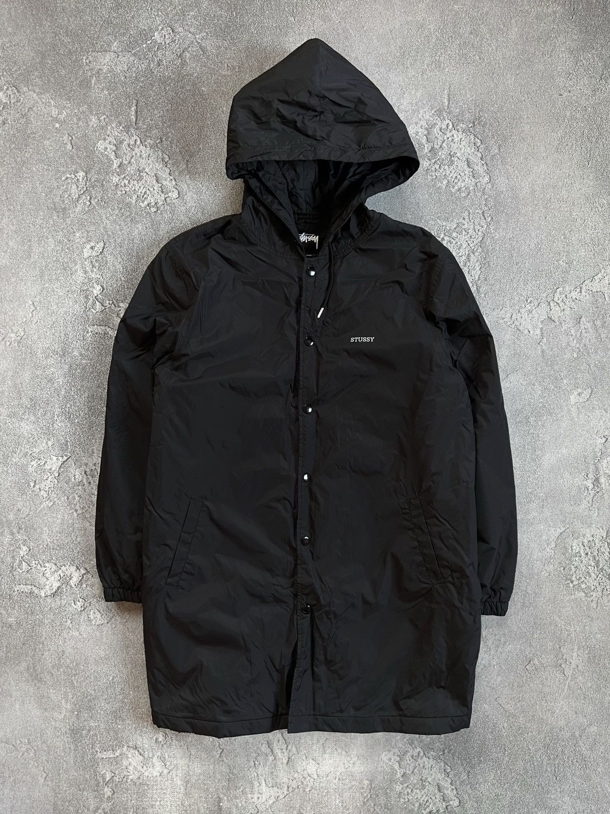 Stussy Stussy Jacket Nylon Hooded Windbreaker Rain Long Coat Logo Size US M / EU 48-50 / 2 - 3 Thumbnail