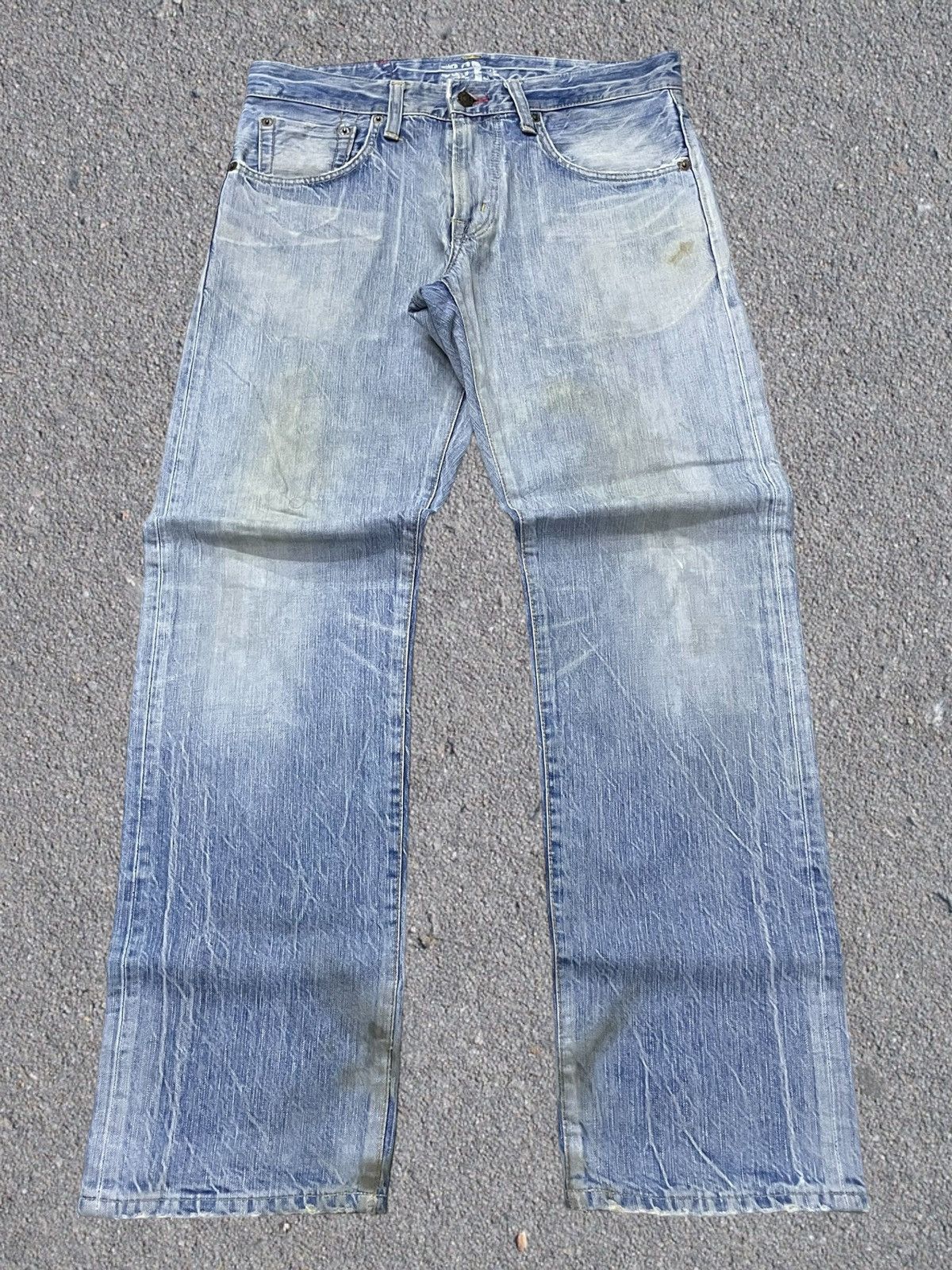 Edwin Edwin 504 Stone Light Wash Distressed Size US 33 - 1 Thumbnail