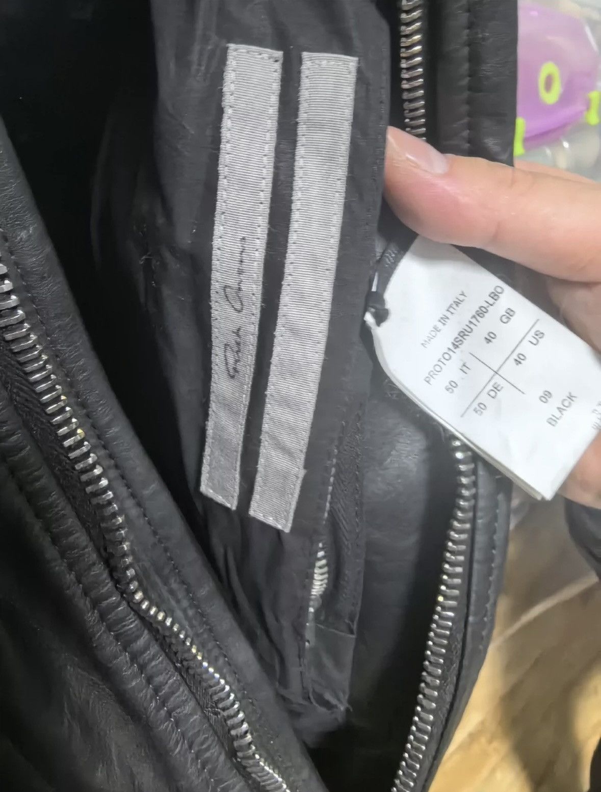 Rick Owens Rickowens leatherjacket Size US M / EU 48-50 / 2 - 7 Thumbnail