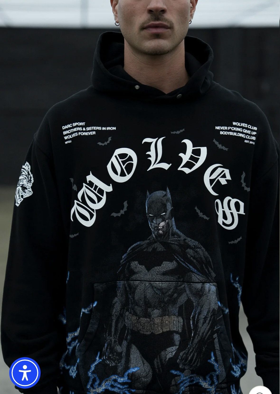 Darc Sport DARC SPORT X BATMAN X BANE “ BATMAN ENERGY” HOODIE Size US M / EU 48-50 / 2 - 5 Thumbnail