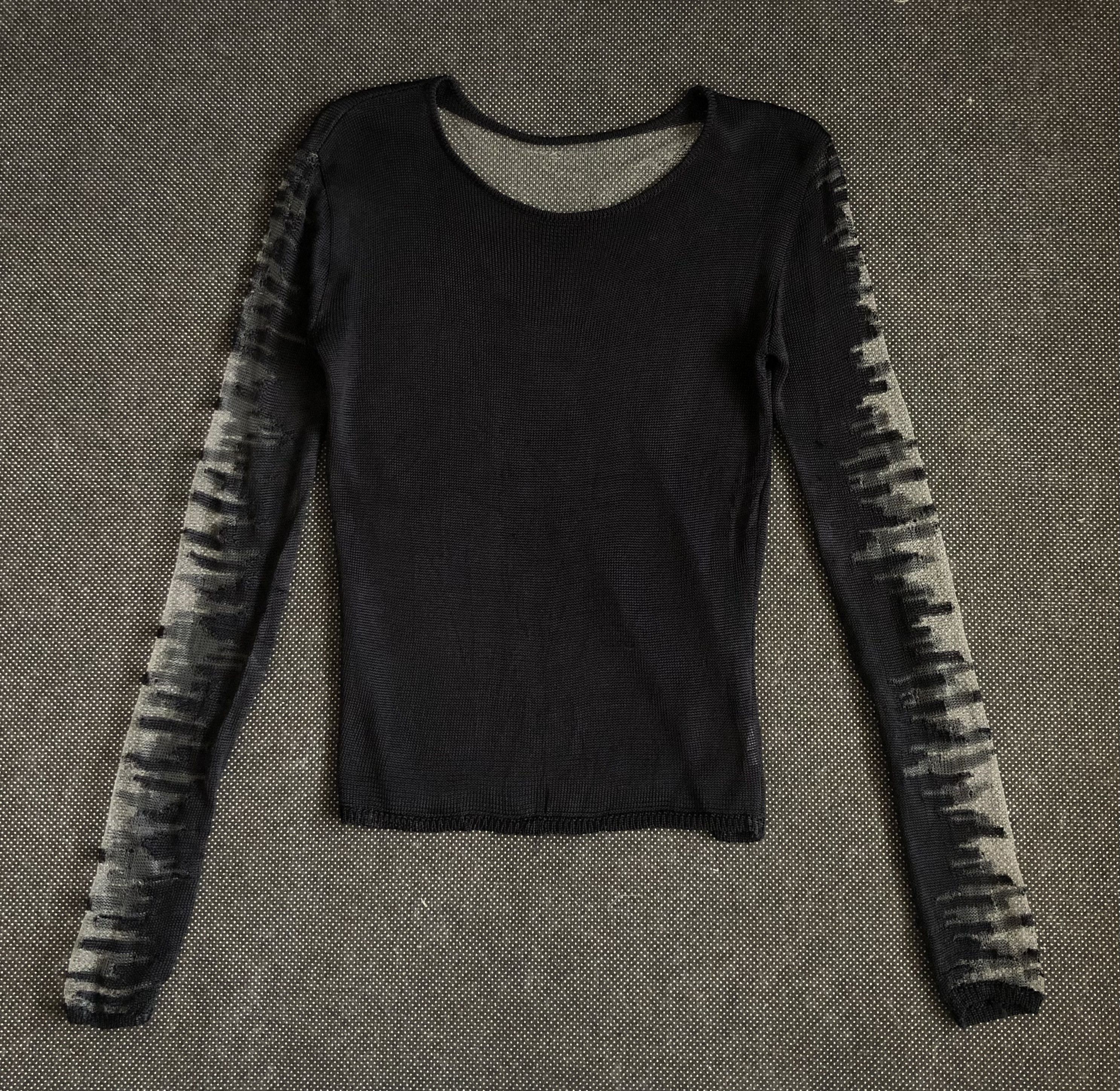 Vintage RARE🔥90’S ITALY RAYON KNIT TRANSPARENT VERSACE INSPIRED Size S / US 4 / IT 40 - 1 Thumbnail