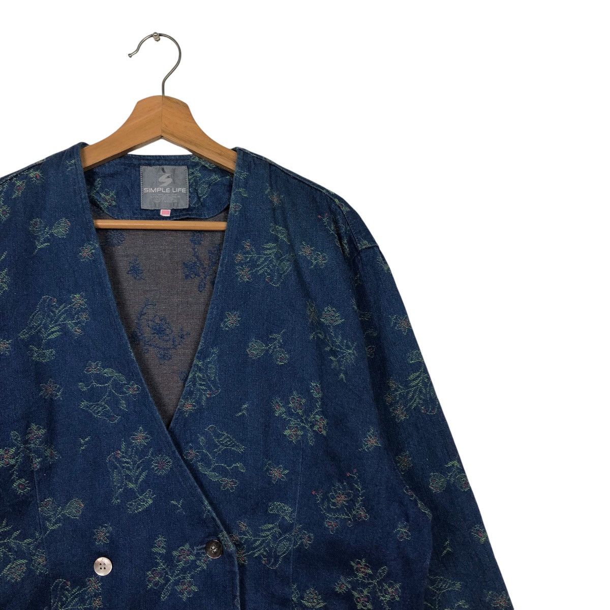 Japanese Brand 📌Vintage Indigo Denim Jacket Simple Life Size US M / EU 48-50 / 2 - 7 Thumbnail