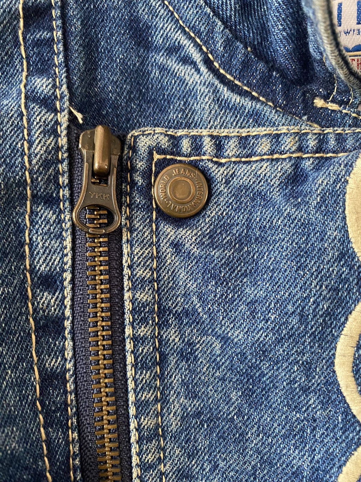 Vintage × Wrangler VTG 90s Wrangler Auth Western jacket jeans denim mens Large Size US M / EU 48-50 / 2 - 3 Thumbnail