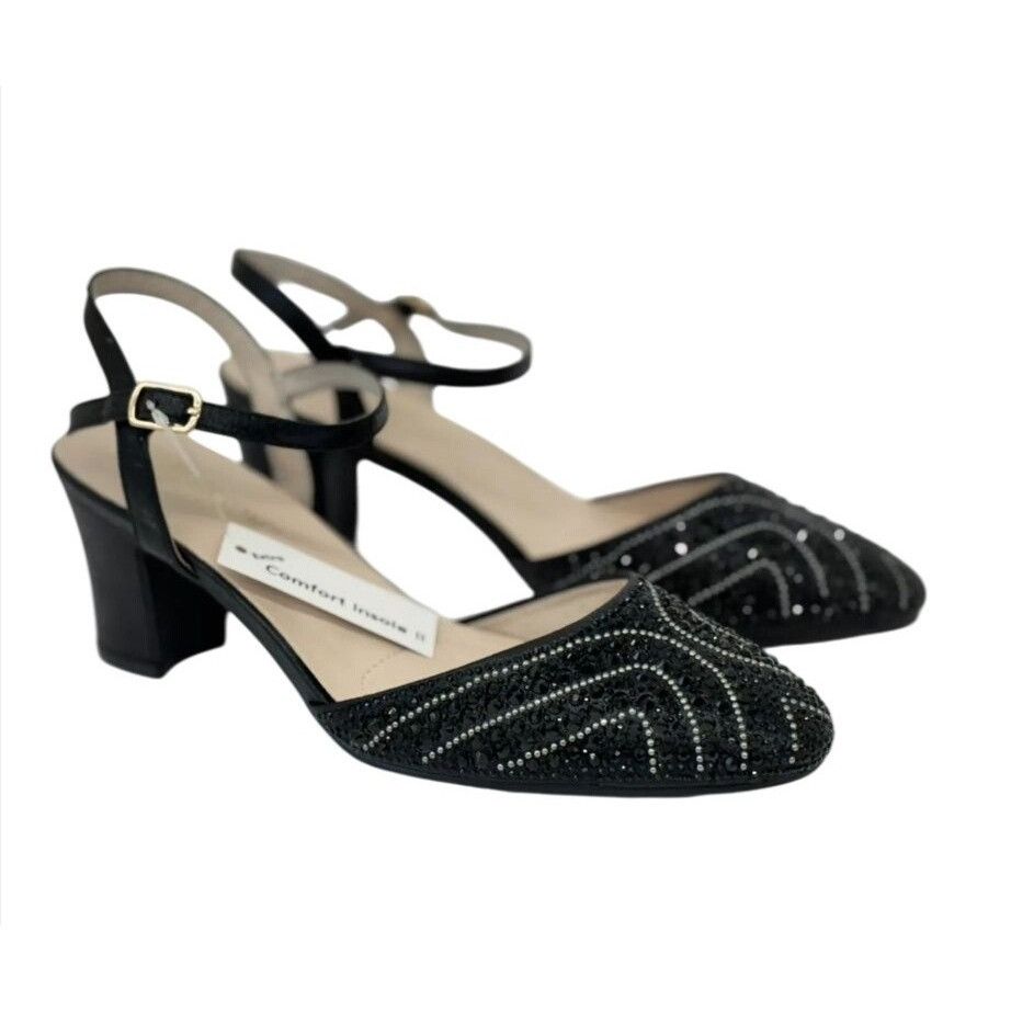 Other DE BLOSSOM / Gloria-10 / Womens Black Rhinestone Heeled Ankl Size US 11 / IT 41 - 1 Thumbnail