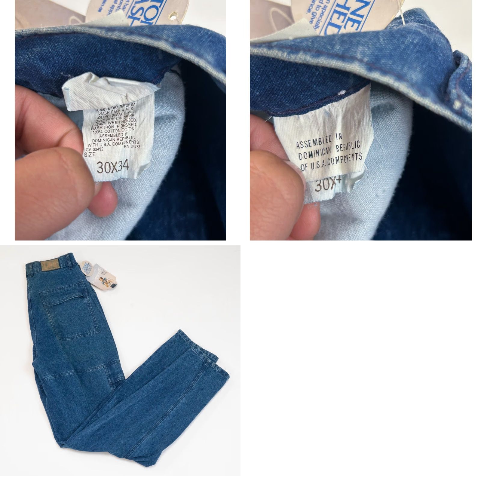 Lee VINTAGE True Lee jeans 30x34 Denim Stone Wash 1980s Deadstock Western 5-Pocket Zip 80s JCPenneys Lee Brand Mens jeans Size US 30 / EU 46 - 10 Thumbnail
