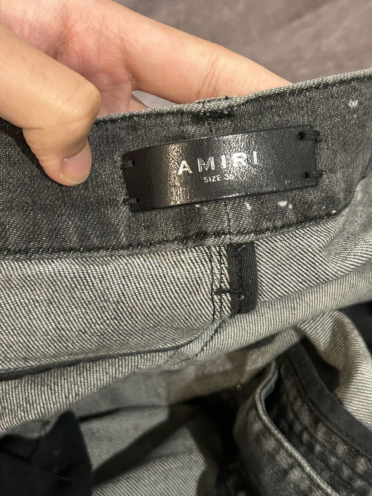 Amiri Amiri jeans grey paint splatter size 36 Size US 36 / EU 52 - 8 Thumbnail