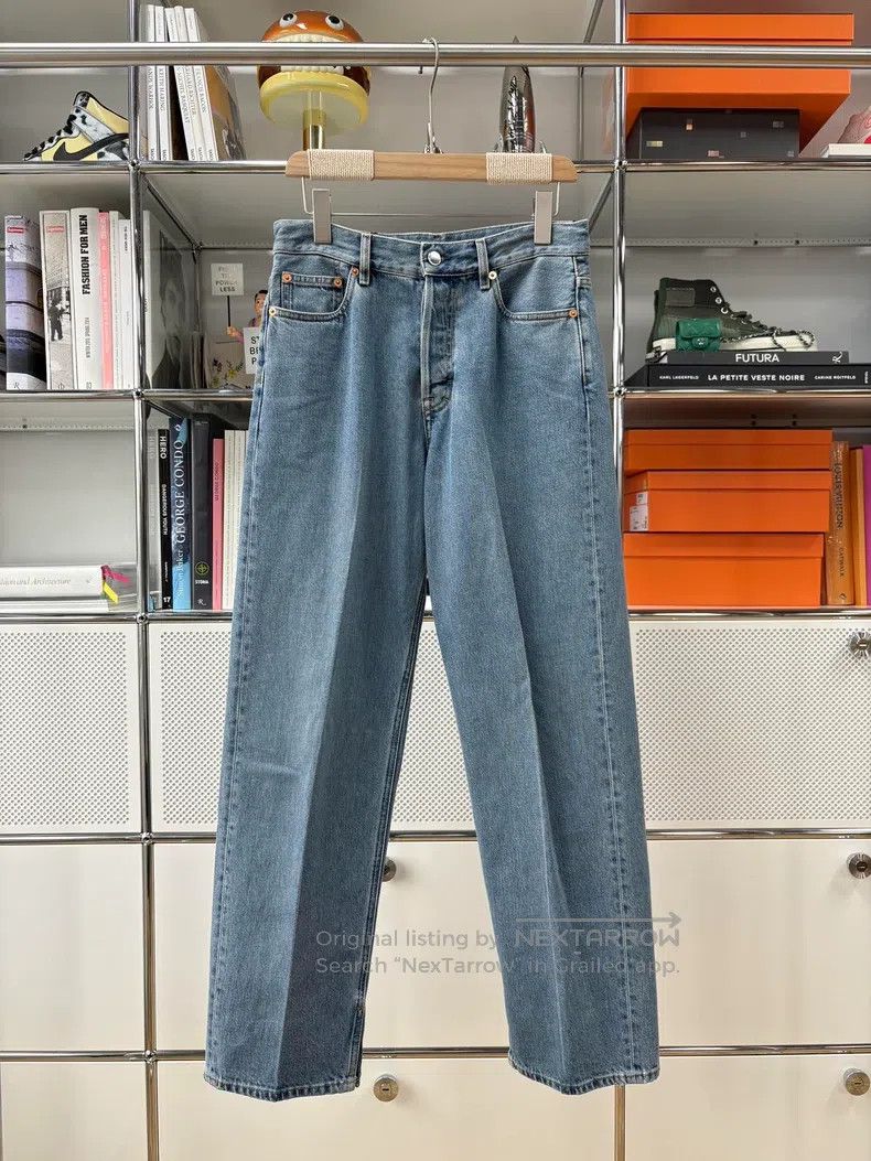 Gucci Gucci Washed blue slit jeans for the old catwalk Size 25" / US 0 / IT 36 - 1 Thumbnail