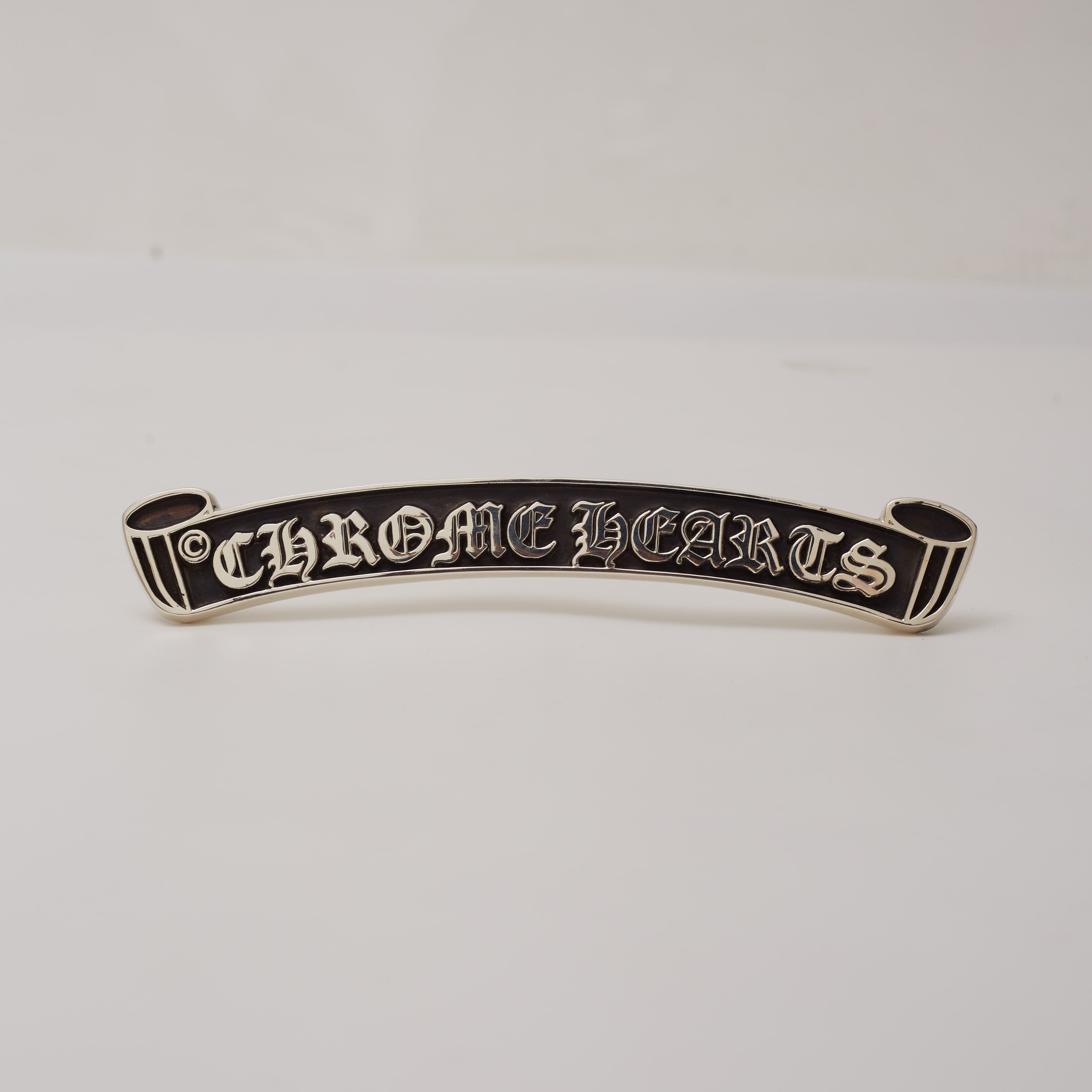 CHROME HEARTS ロゴプレート　シルバー/ブラック HEARTS ロゴプレート　シルバー/ブラック CHROME