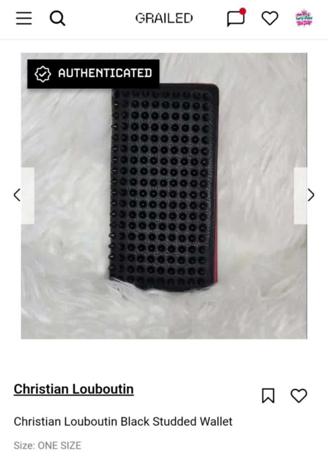 Christian Louboutin Christian Louboutin Bifold Spike Studs Wallet Size ONE SIZE - 1 Thumbnail
