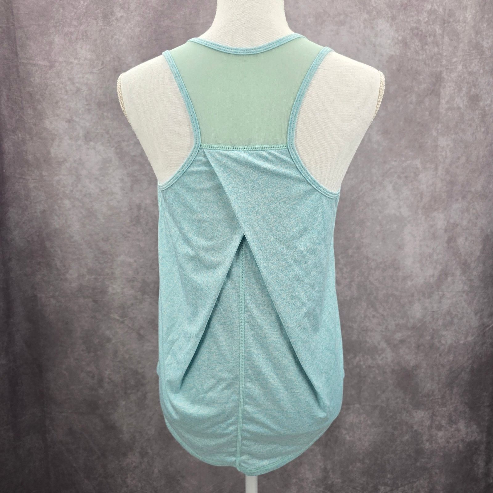 Other Blue Crisscross Back Racerback Mesh Sportswear Top Small Size S / US 4 / IT 40 - 2 Thumbnail