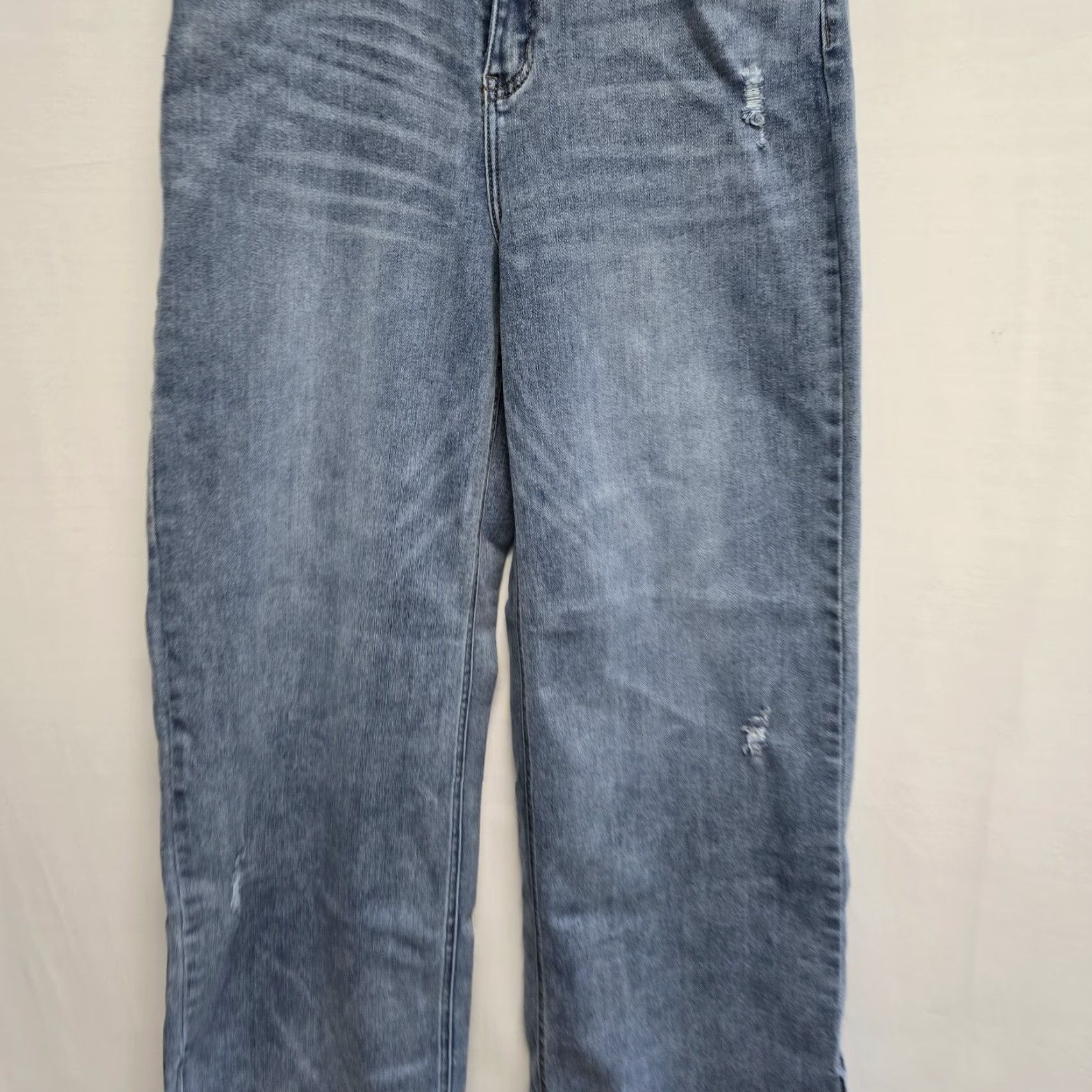 Vintage Risen Jeans Main Selling Point Side Slit 90s Y2K Medium Wash High Rise Wide Leg Womens 6 Regular Wide Leg Jeans Womens Medium Wash Slit 90s Y2K Size 28" / US 6 / IT 42 - 6 Thumbnail