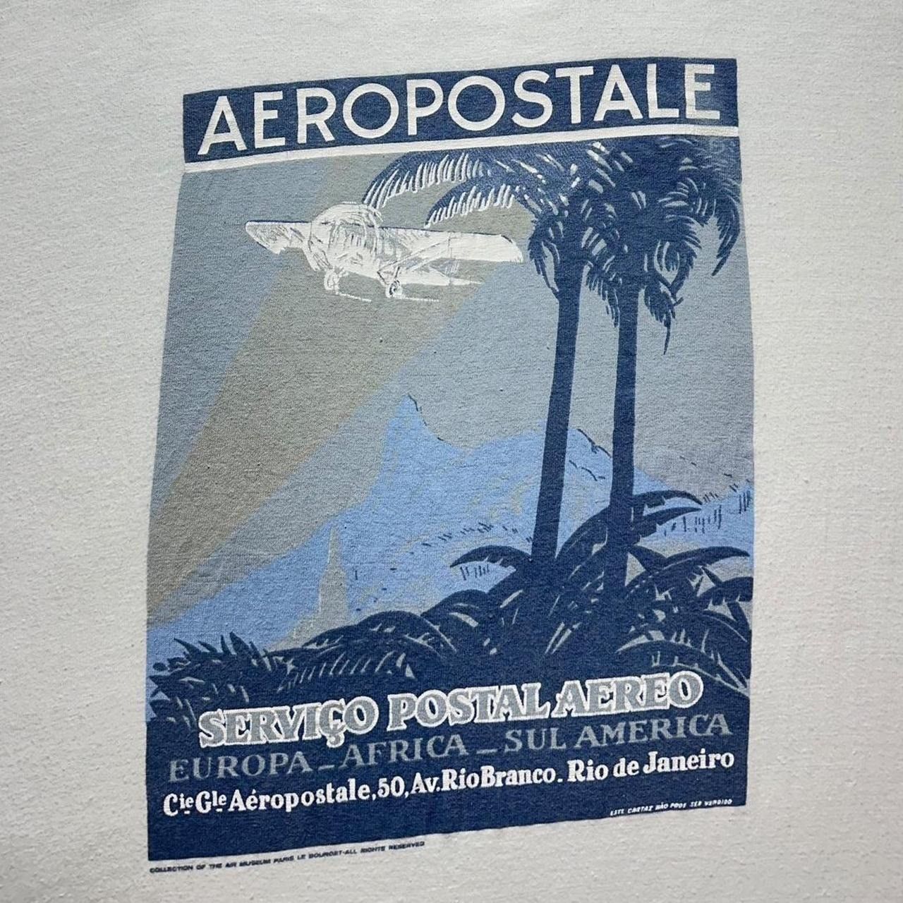 Aeropostale × Vintage Vintage Aeropostale Plane Museum T-Shirt Size US L / EU 52-54 / 3 - 3 Thumbnail