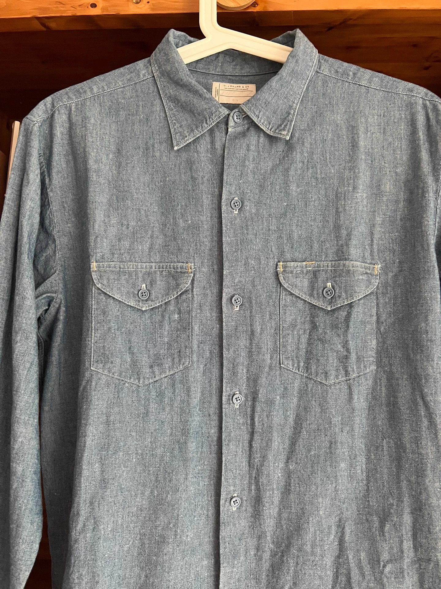 Old Joe Old Joe Rare Indigo Denim Workwear Shirt Vintage Size US M / EU 48-50 / 2 - 4 Thumbnail
