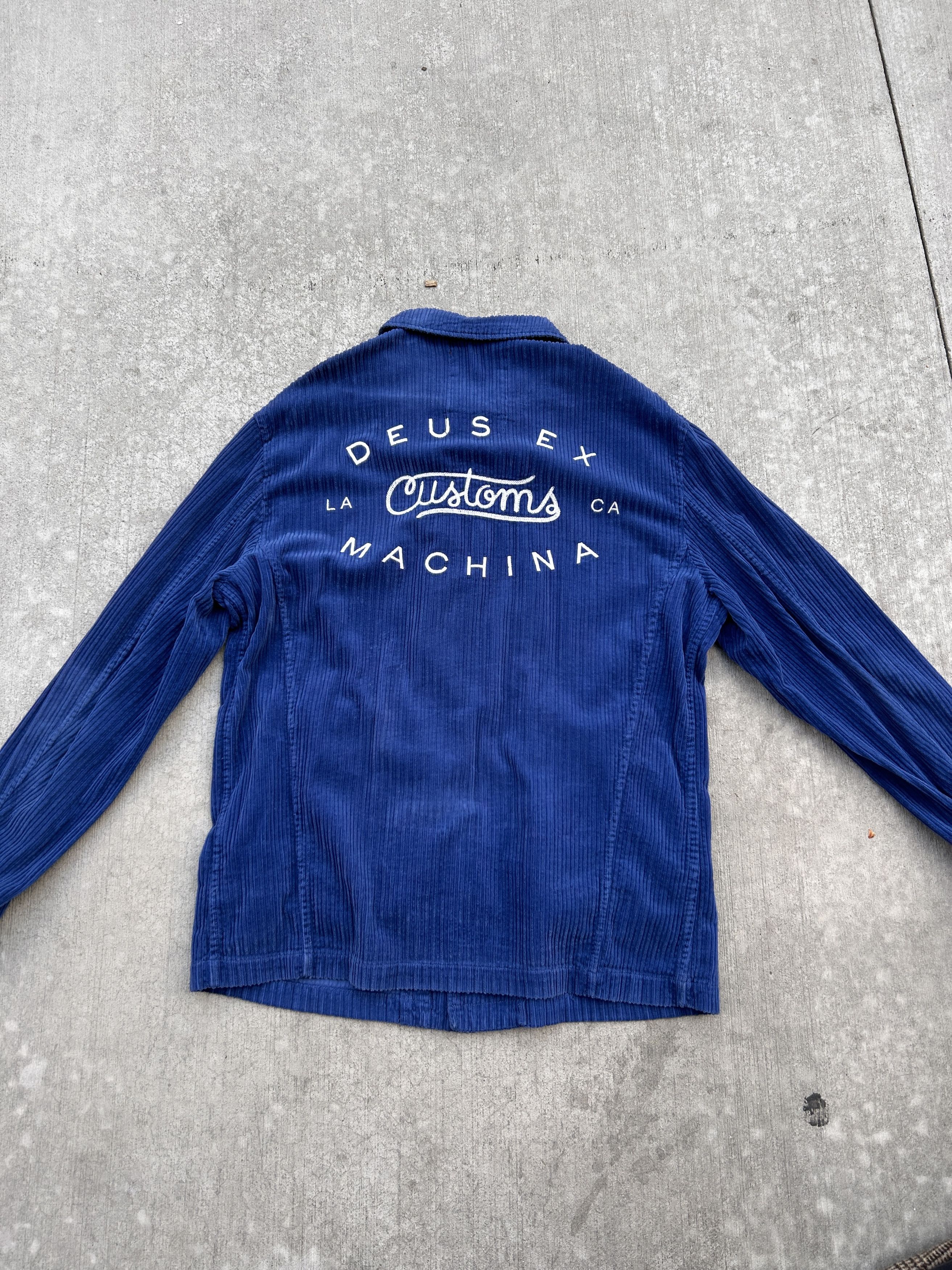 Deus Ex Machina Deus Ex Machina Blue Corduroy Barrel Jacket Size US XL / EU 56 / 4 - 1 Thumbnail