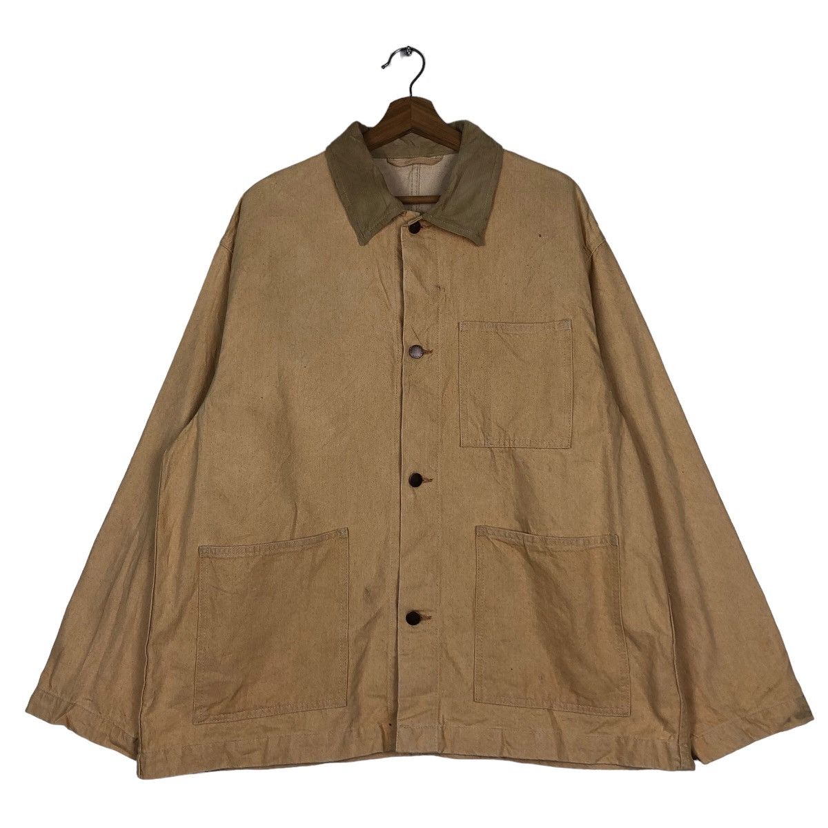 Japanese Brand 🔥Vintage Chore Jacket GU Japan Issey Miyake Design Size US L / EU 52-54 / 3 - 1 Thumbnail