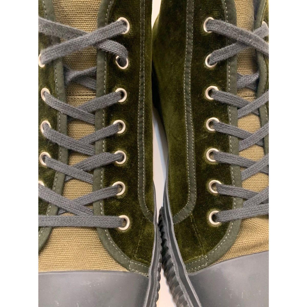 Theory THEORY CHUNKY VELVET HI-TOP SNEAKER Size US 11 / EU 44 - 13 Thumbnail