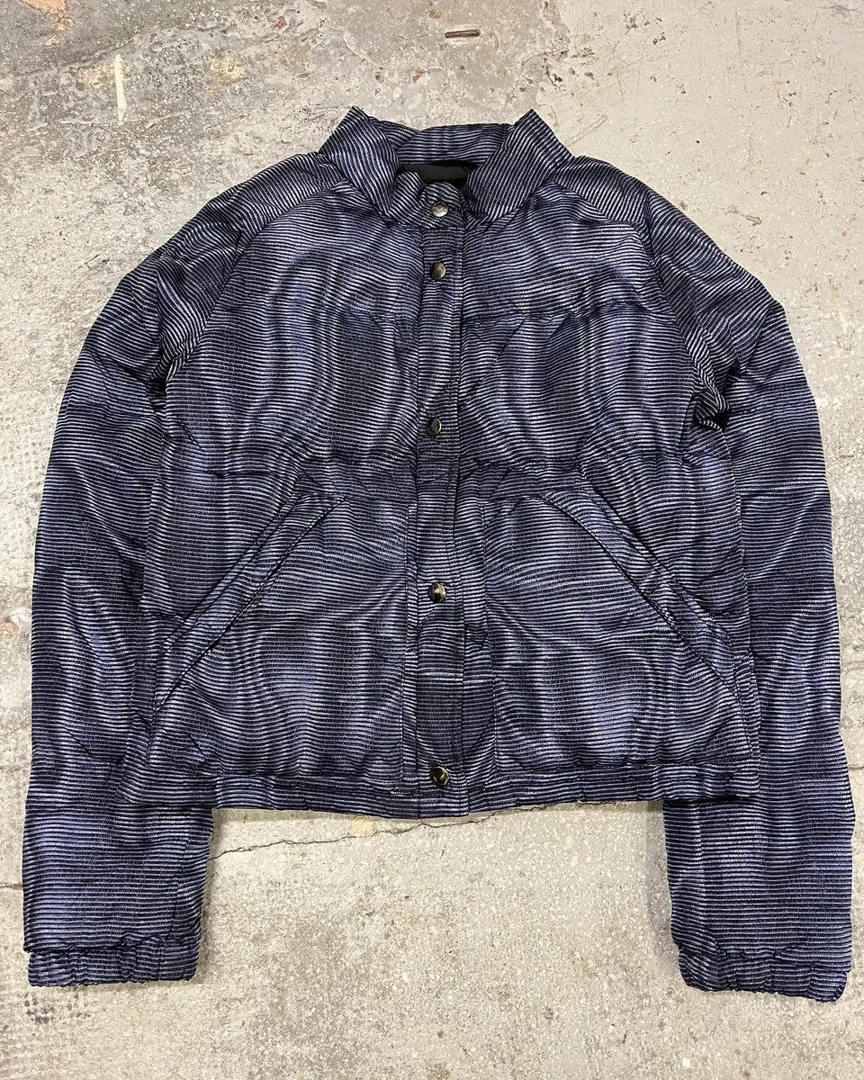 Prada Prada Blue Digital Line Puffer Jacket Size M / US 6-8 / IT 42-44 - 1 Thumbnail