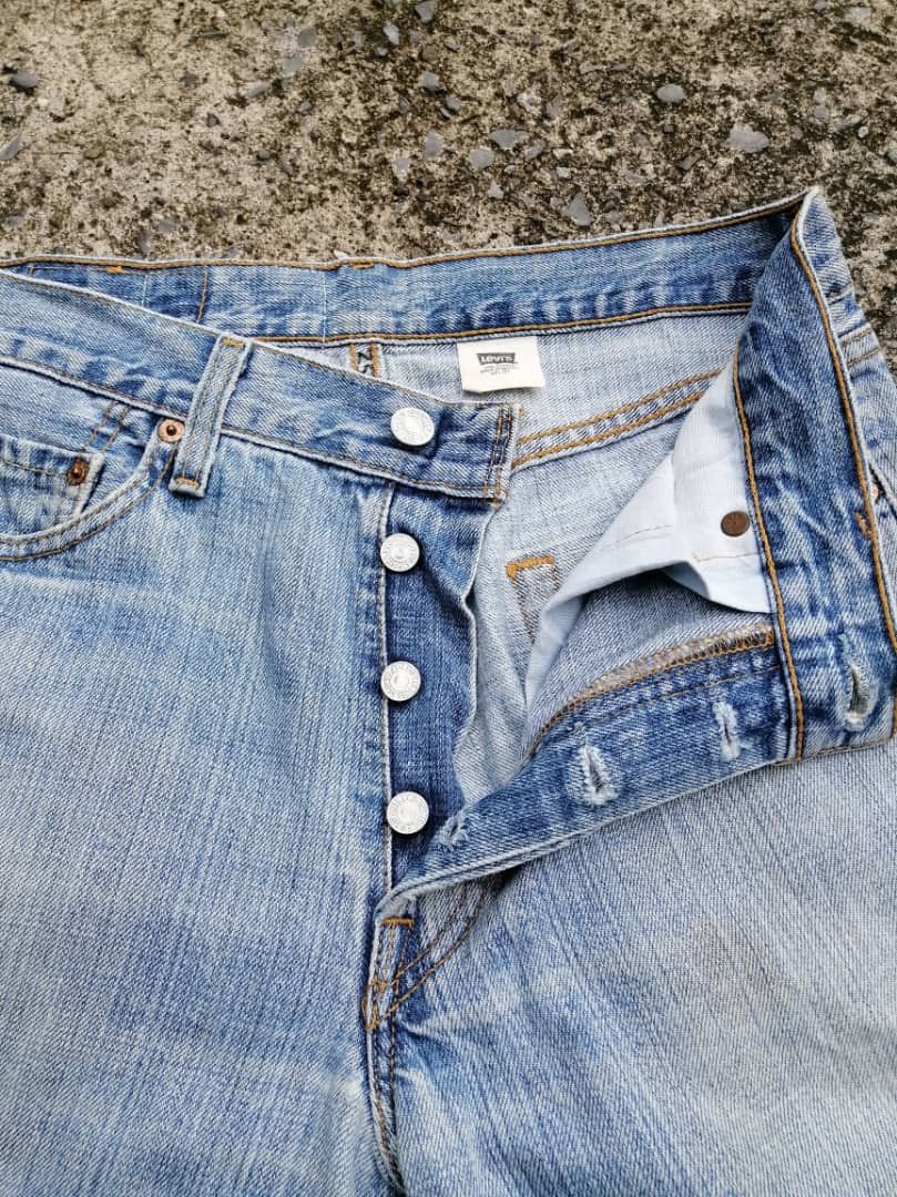 Designer × Levi's × Levi's Vintage Clothing Levi's Strauss 501 X Designer Distressed Denim Jeans Size US 28 / EU 44 - 9 Thumbnail
