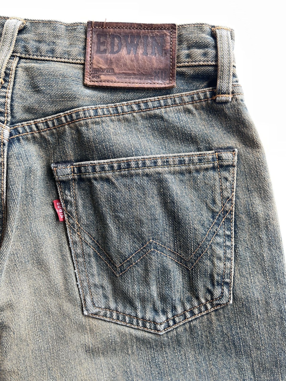 Vintage Vintage Edwin XV Ripped Distressed Denim Size US 27 - 9 Thumbnail