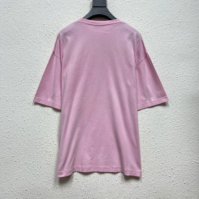 Balenciaga Balenciaga Small Logo Pink Short Sleeve Tee Size US S / EU 44-46 / 1 - 2 Thumbnail