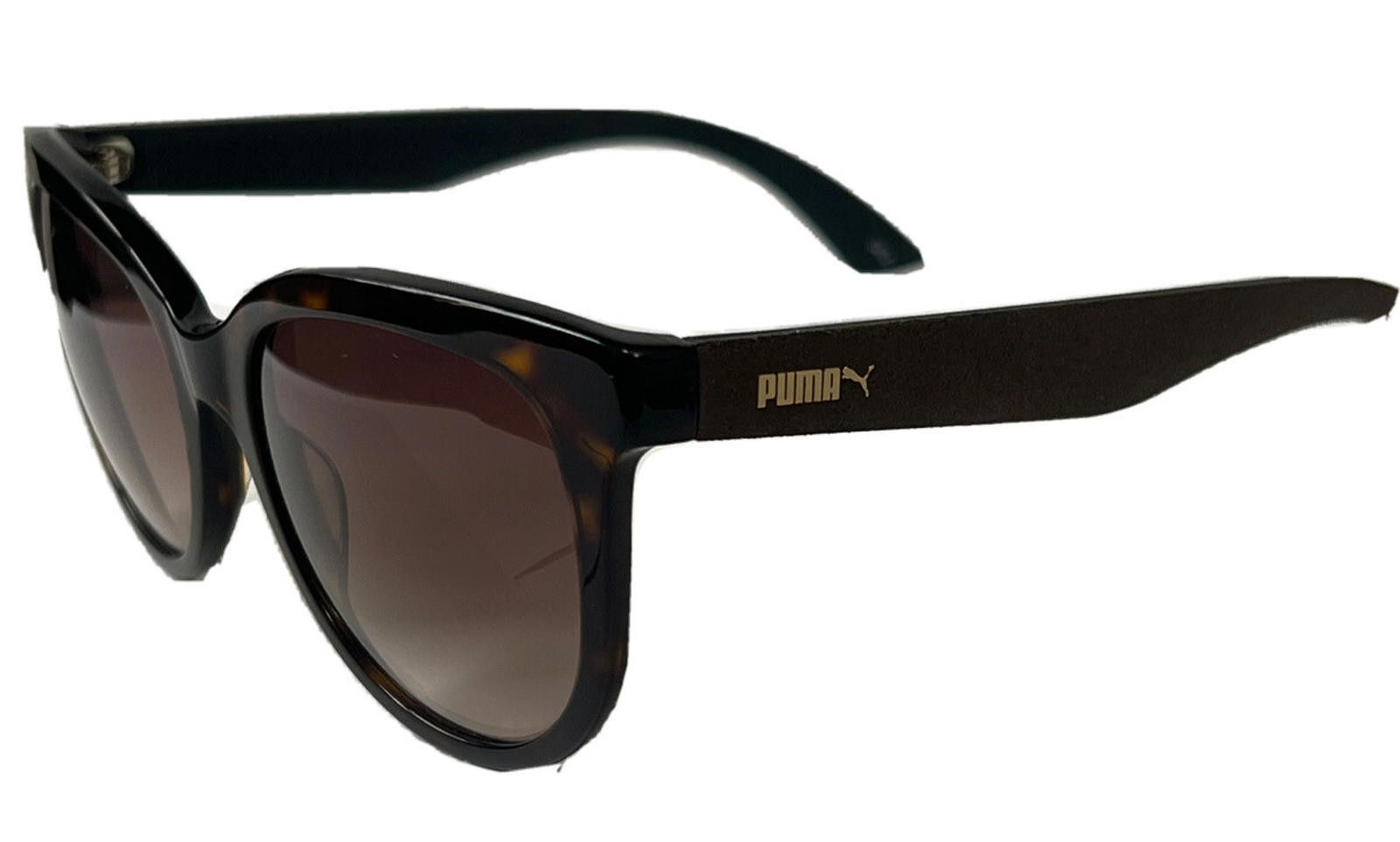Puma Puma PU0041S 002 Avana Suede Round Sunglasses 54-20 140 New Size ONE SIZE - 2 Thumbnail