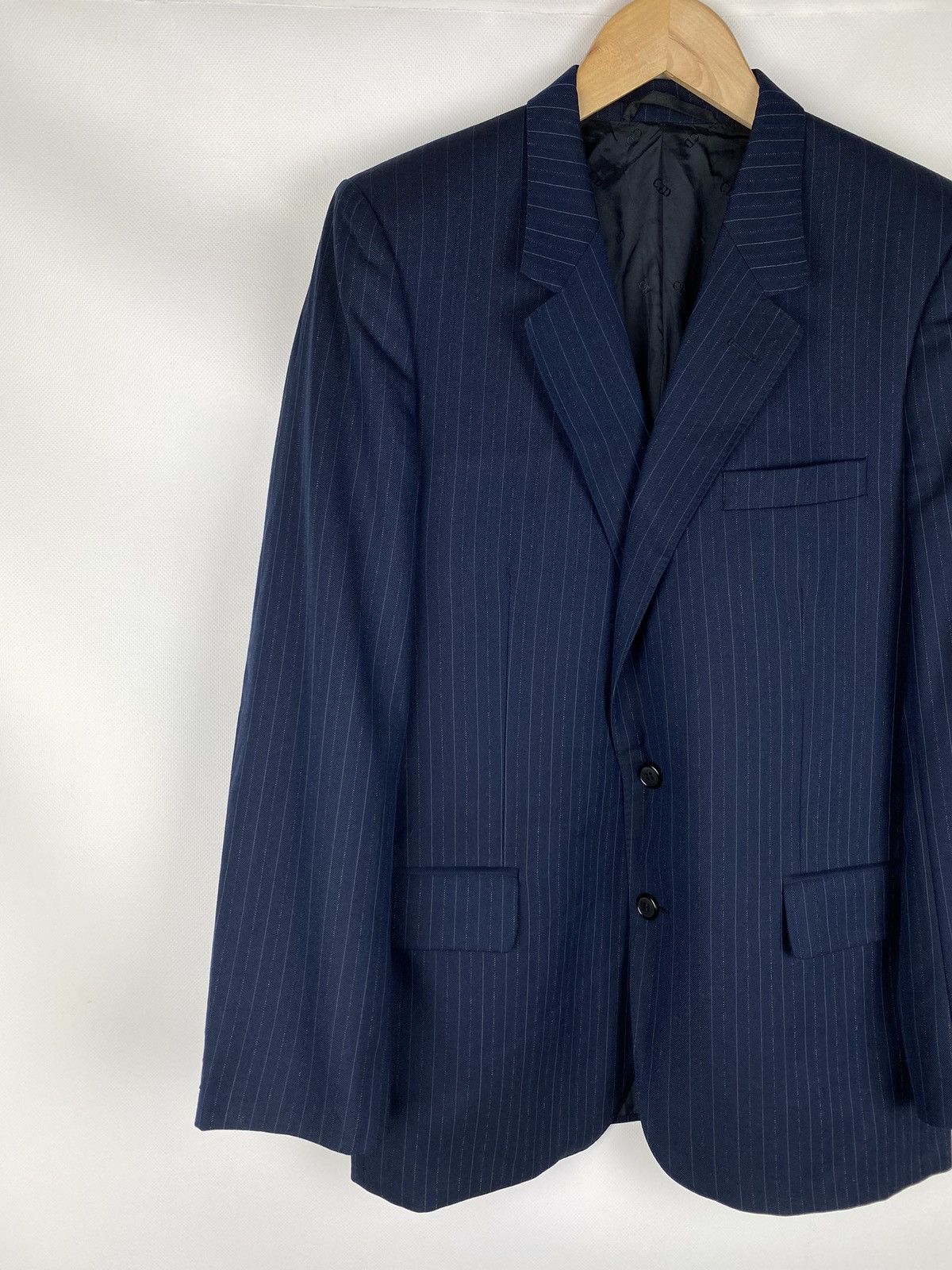 Christian Dior Monsieur × Dior × Vintage Christian Dior Monsieur vintage wool striped blazer jacket Size 40R - 2 Thumbnail