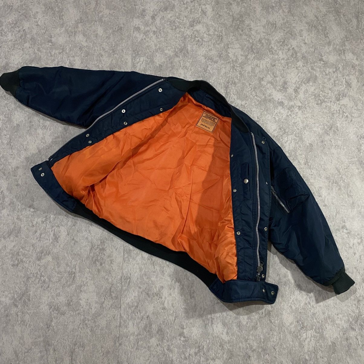 Schott Vintage Schott Flyer Bomber Navy w/ Removable Vest Lining Size US S / EU 44-46 / 1 - 23 Thumbnail