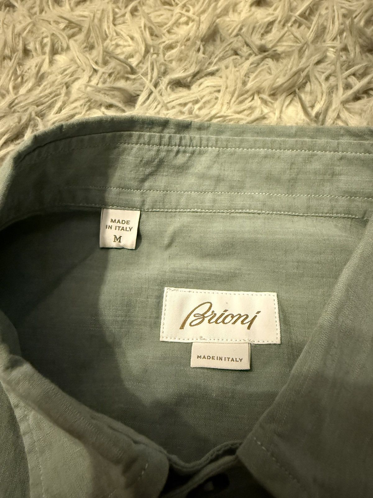 Brioni short sleeve button up Size US M / EU 48-50 / 2 - 2 Thumbnail