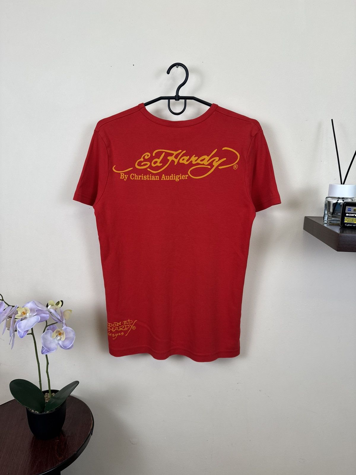 Ed Hardy Vintage Ed Hardy T shirt Women Top Heart Red Tattoo Sz S Y2K Size S / US 4 / IT 40 - 3 Thumbnail