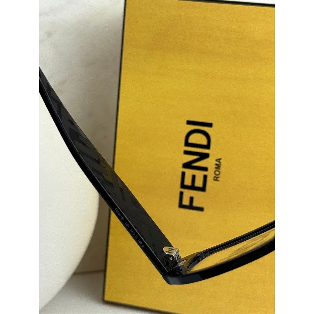 Fendi NEW Fendi FE50115I Black Eyeglasses Frames Size ONE SIZE - 6 Thumbnail