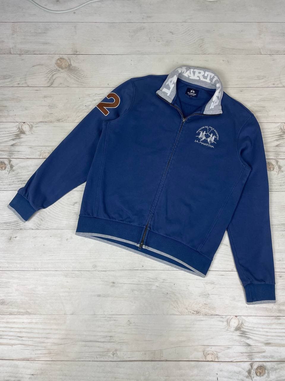 La Martina Vintage La Martina Full Zip Sweatshirt Big Logo Y2K Size US XL / EU 56 / 4 - 1 Thumbnail