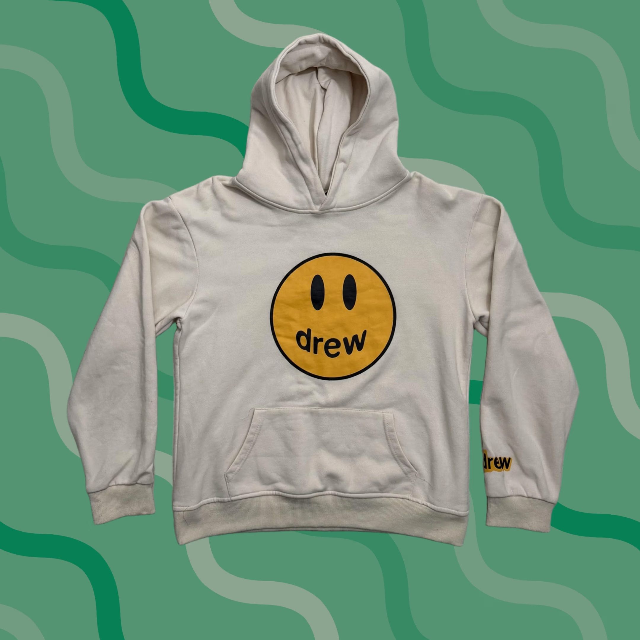 Drew House Drew House Hoodie Mens Medium White Graphic Print Pullover Crew Neck with Hooded Pockets Logo Size US M / EU 48-50 / 2 - 1 Thumbnail