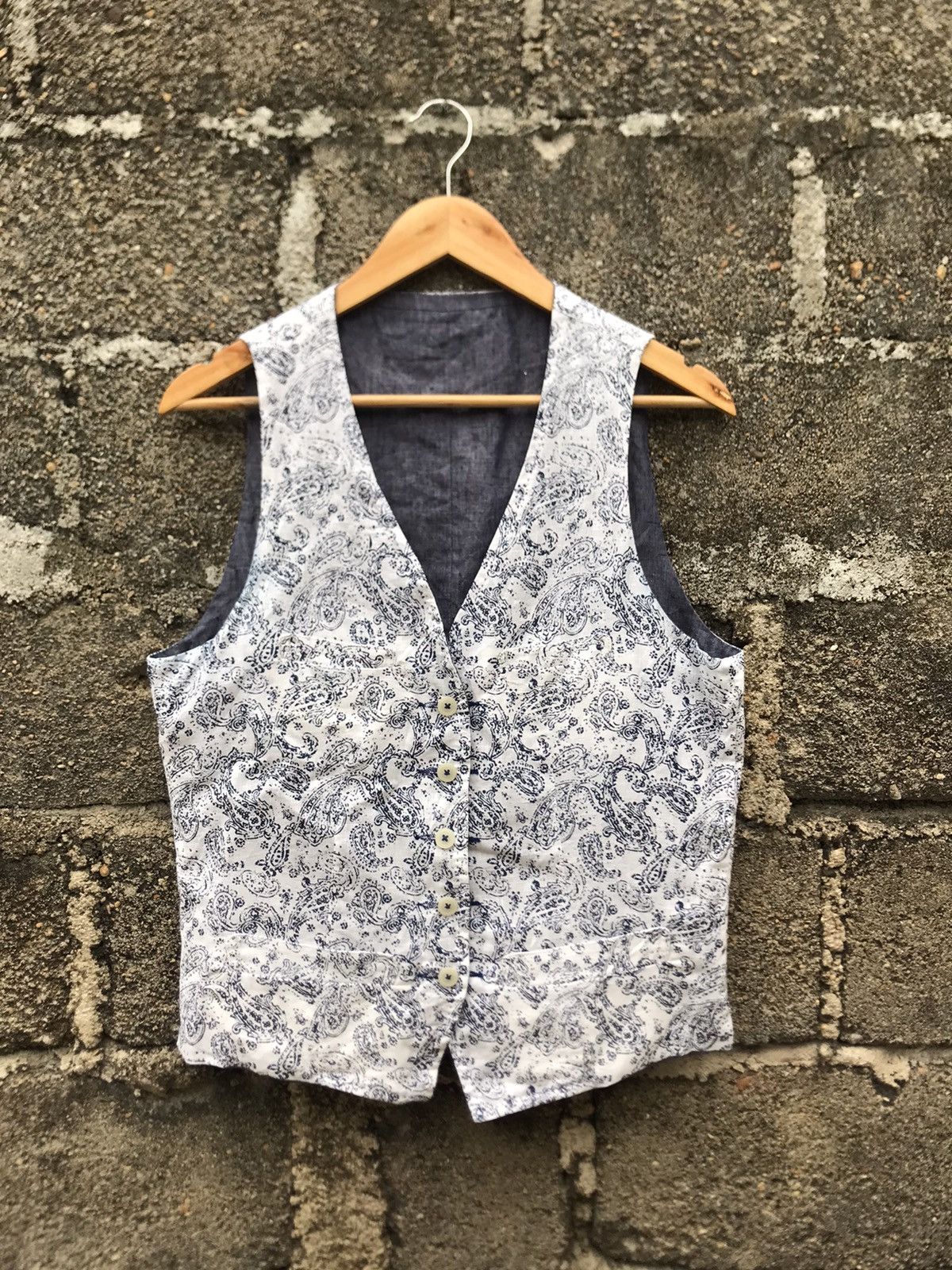 Male Co Paisley Reversable Waiscoat Vest