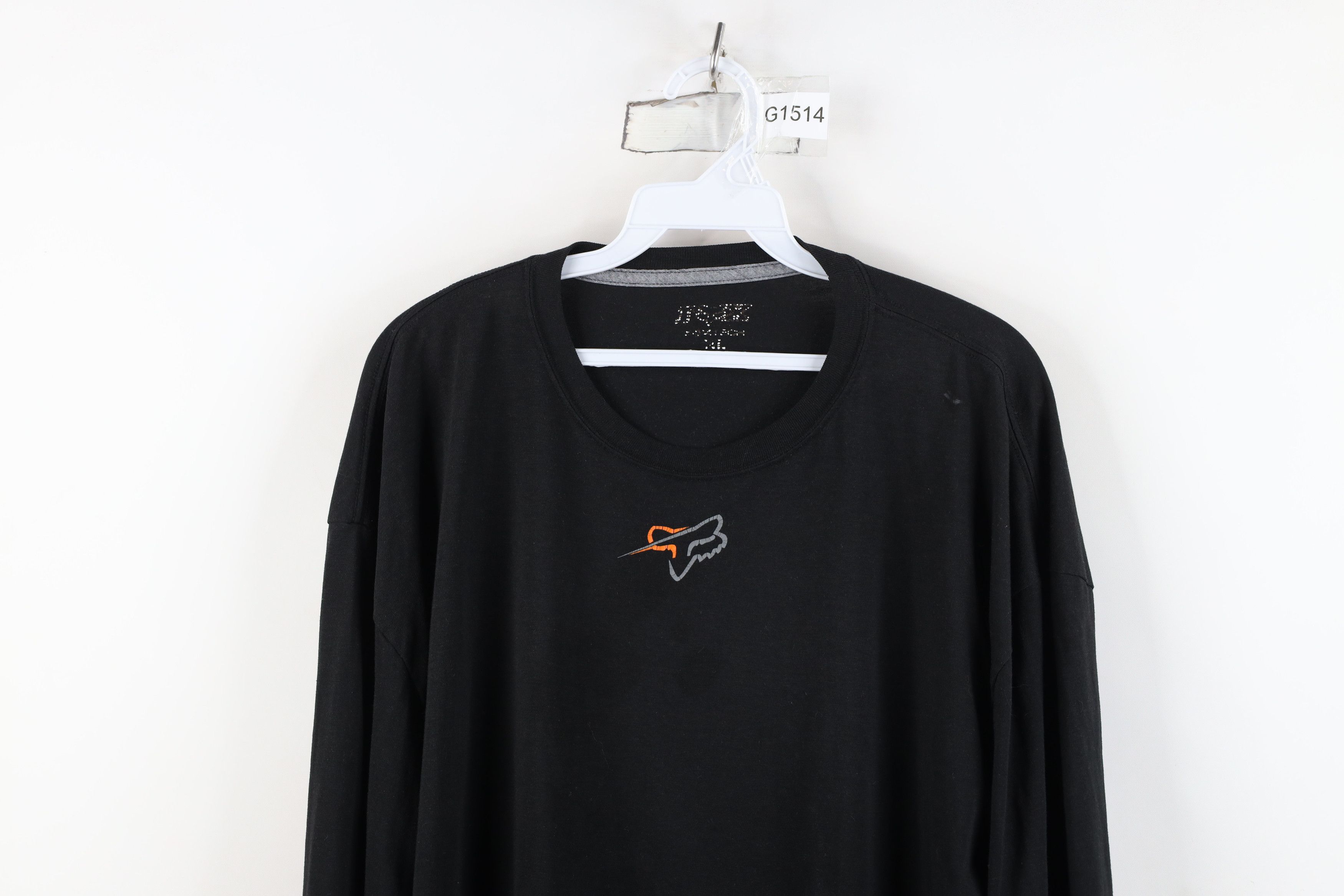 Fox Racing Vintage Y2K Fox Racing Center Logo Long Sleeve T-Shirt Black Size US XL / EU 56 / 4 - 2 Thumbnail