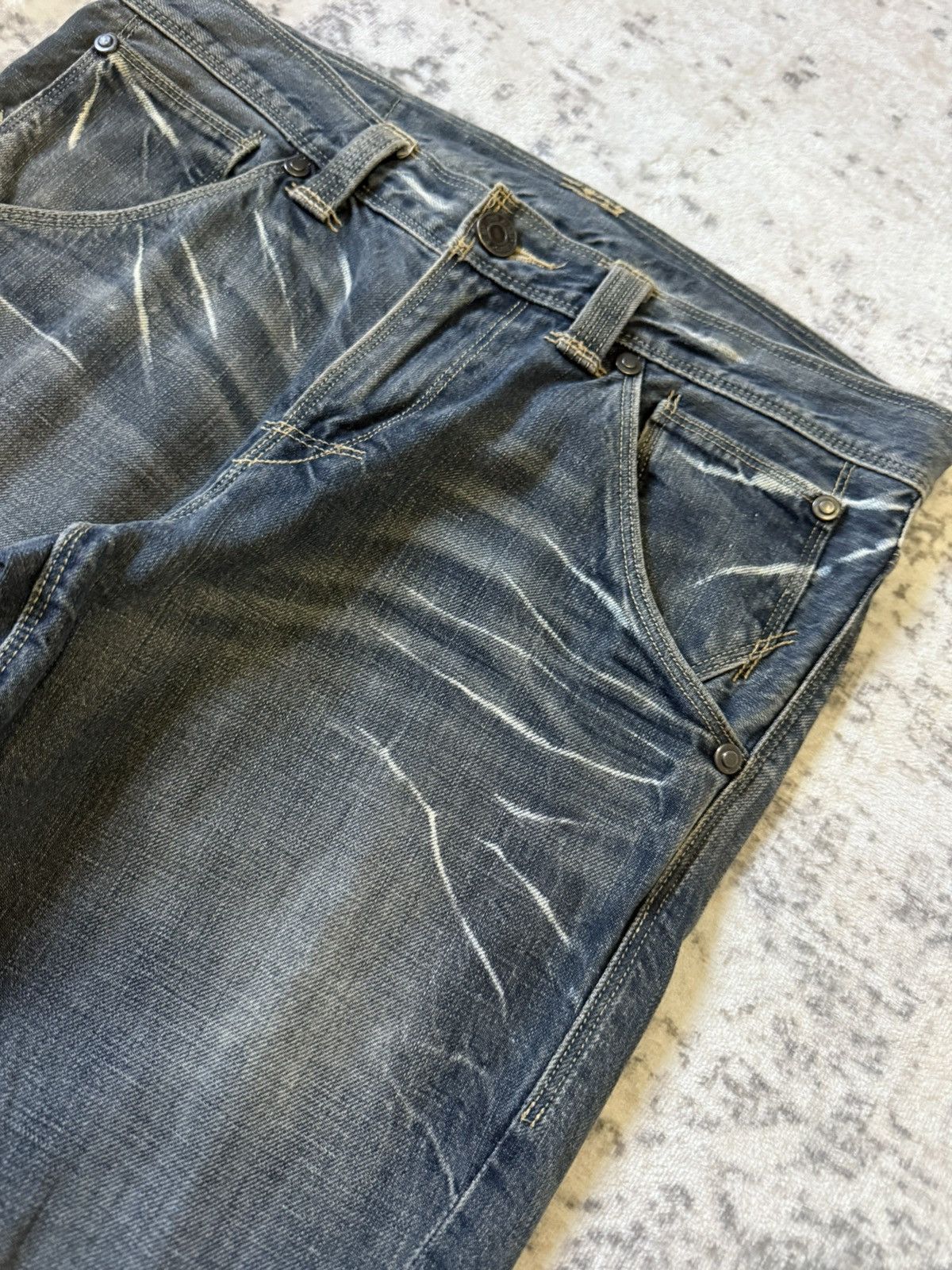 Levi's 90s Levis Engineered Jeans Whiskers Twist Leg Size US 30 / EU 46 - 4 Thumbnail