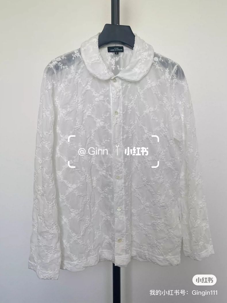 Other Comme Des Garcons Embroidered Crew Neck Shirt Size L / US 10 / IT 46 - 1 Thumbnail