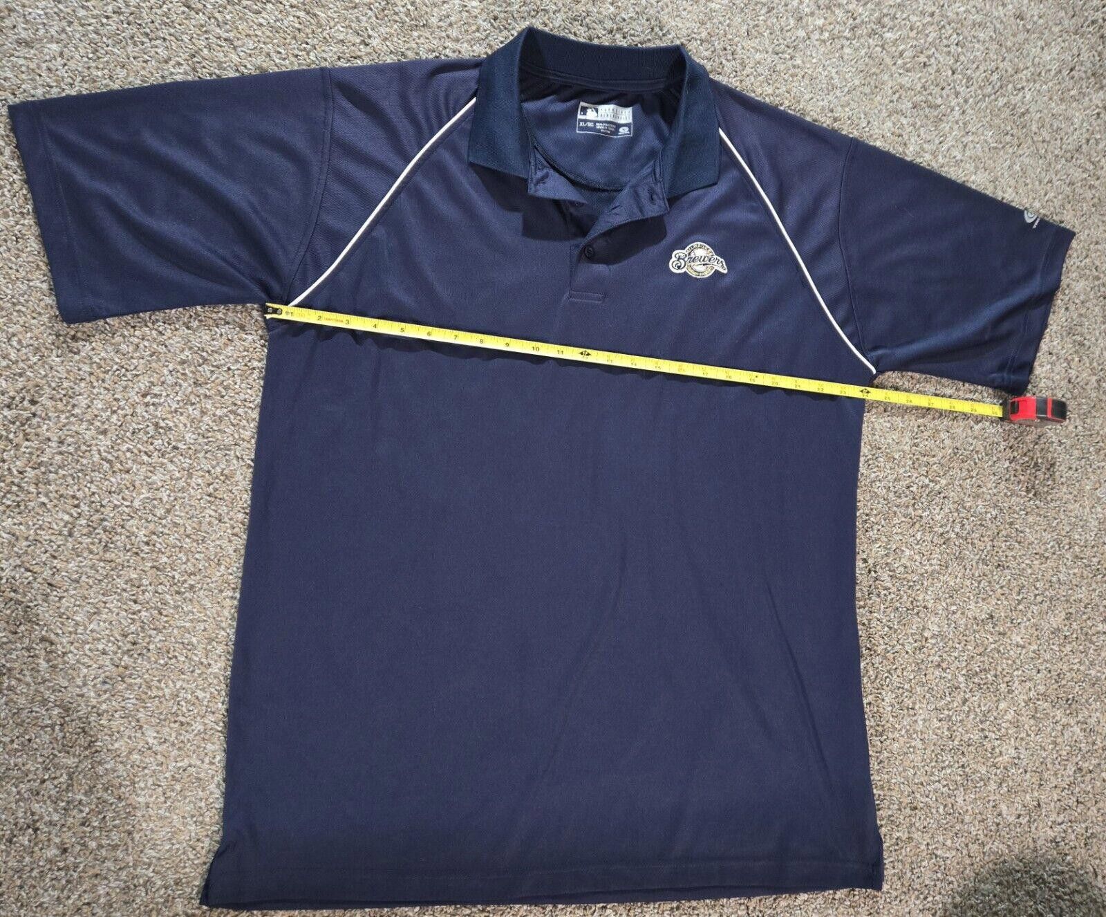 Designer True Fan Genuine Brewers Collared Short Sleeve Shirt Polo Size ONE SIZE - 7 Thumbnail