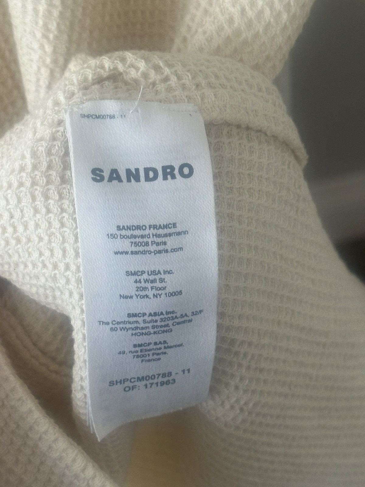 Sandro Sandro Textured Button Up Size US XS / EU 42 / 0 - 4 Thumbnail