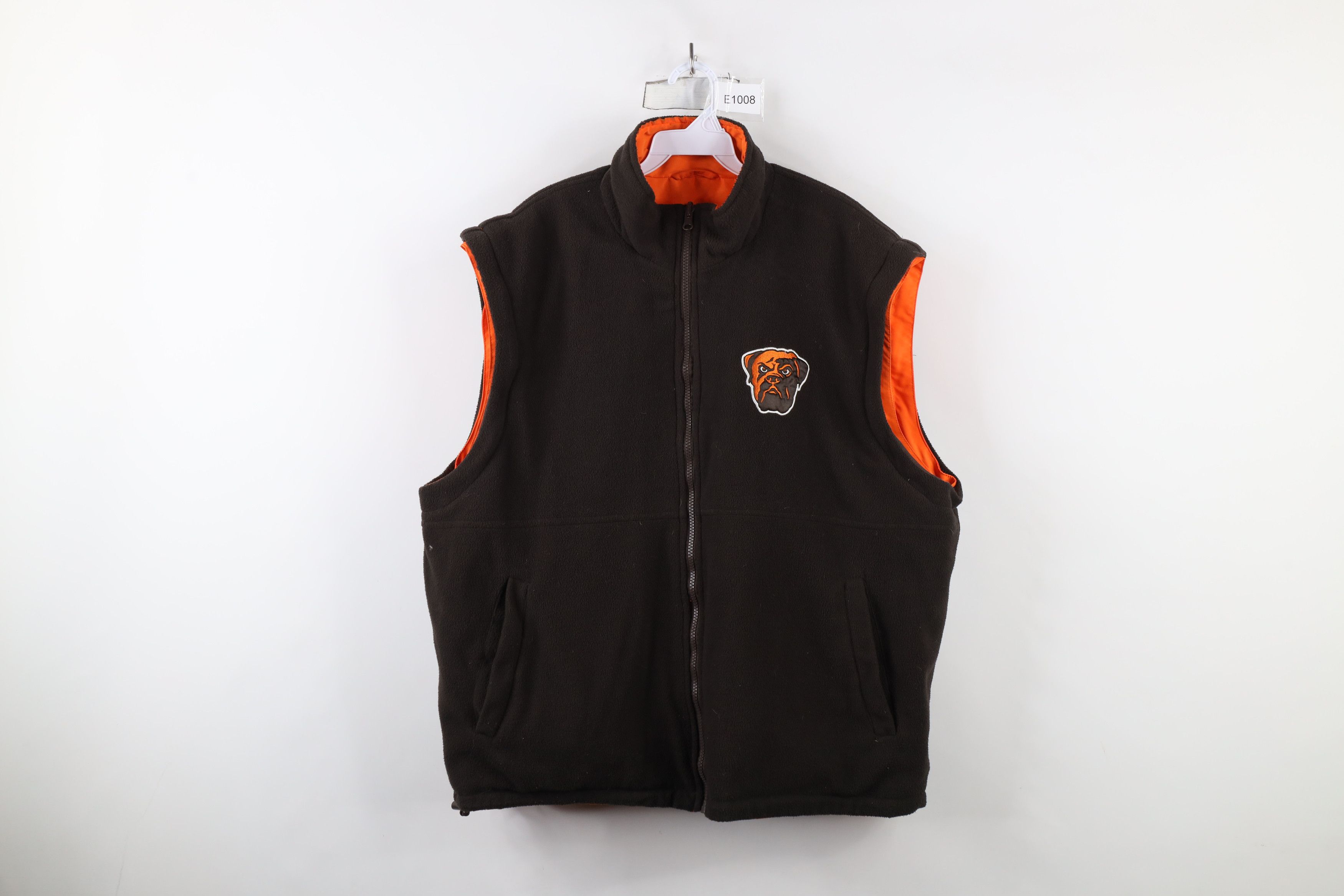 Vintage Vintage NFL Reversible Cleveland Browns Football Vest Jacket Size US XL / EU 56 / 4 - 12 Thumbnail